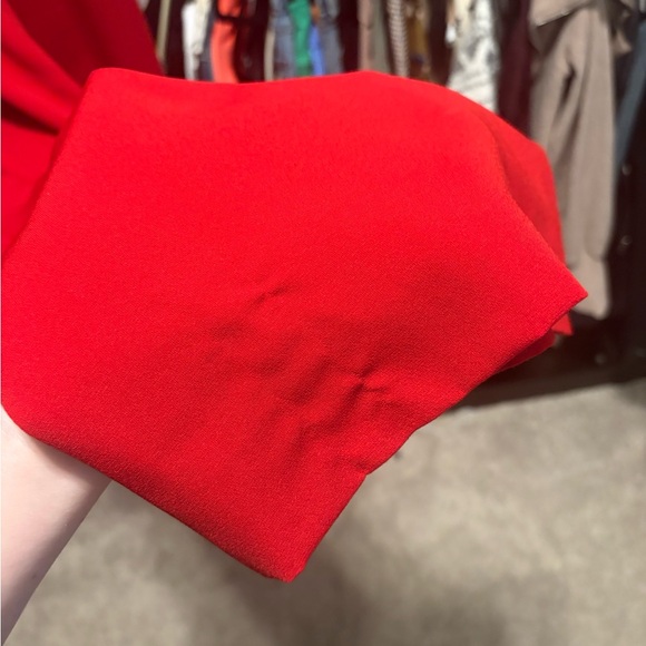 Jill Stuart Red Wide Leg Belted Jumpsuit - Picture 5 of 8